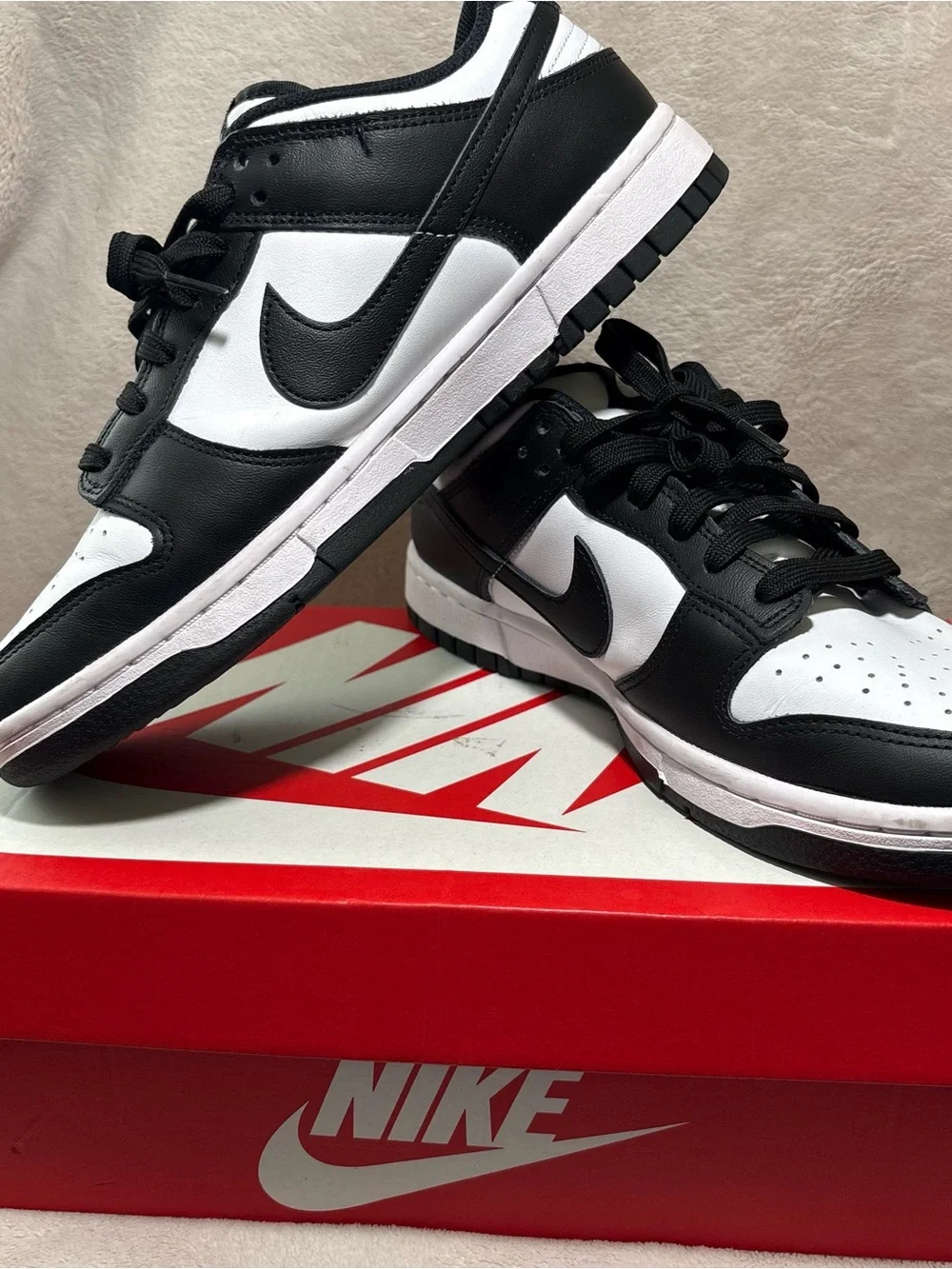 Dunk Low Panda sneakers in black and white